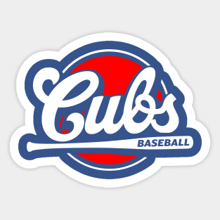 Cubs Up to Bat Sticker